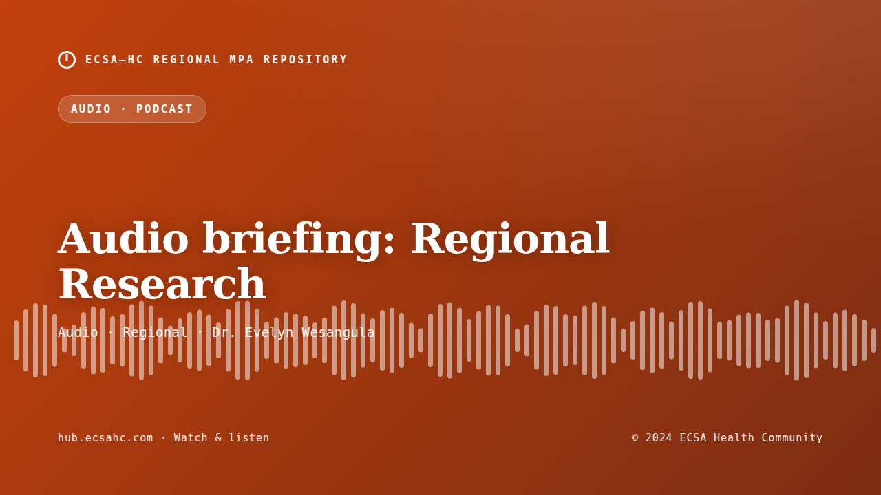 Thumbnail for Audio briefing: Regional Research