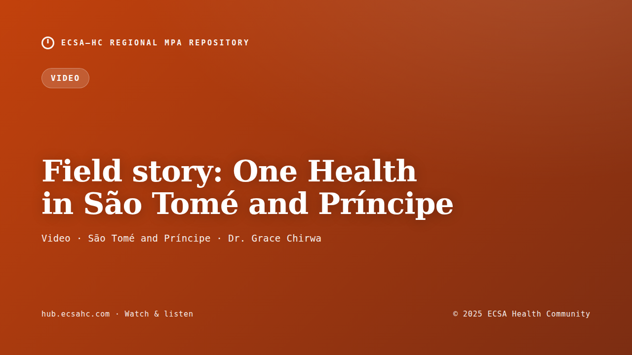 Thumbnail for Field story: One Health in São Tomé and Príncipe