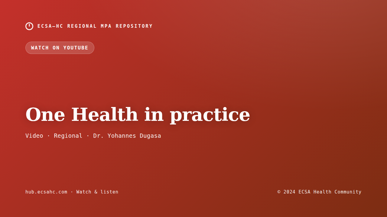 Thumbnail for One Health in practice
