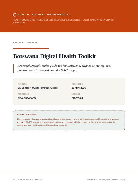 Thumbnail for Botswana Digital Health Toolkit