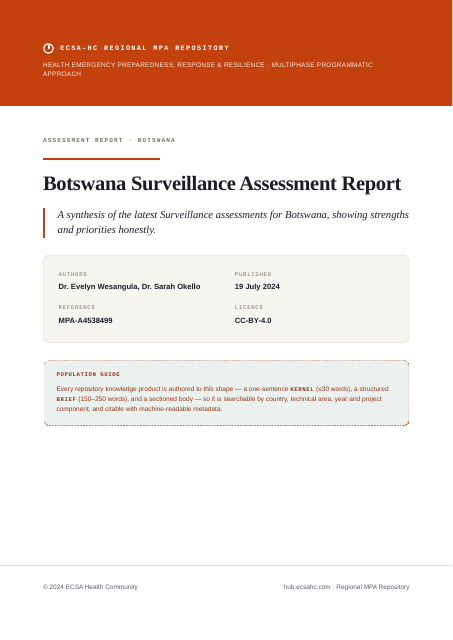 Thumbnail for Botswana Surveillance Assessment Report