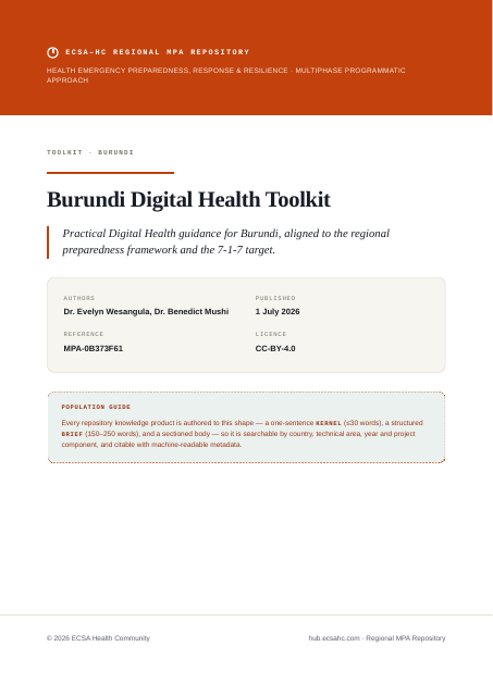 Thumbnail for Burundi Digital Health Toolkit