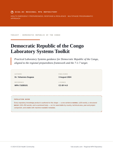 Thumbnail for Democratic Republic of the Congo Laboratory Systems Toolkit