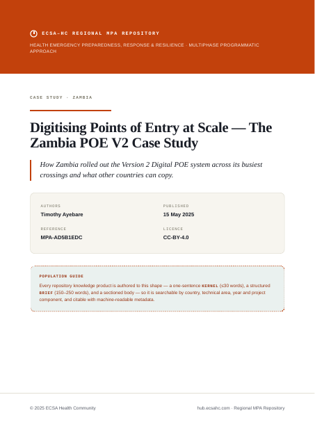 Thumbnail for Digitising Points of Entry at Scale — The Zambia POE V2 Case Study