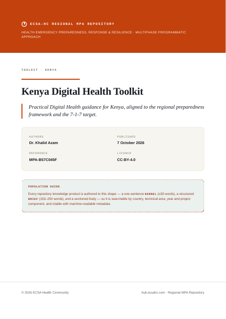 Thumbnail for Kenya Digital Health Toolkit