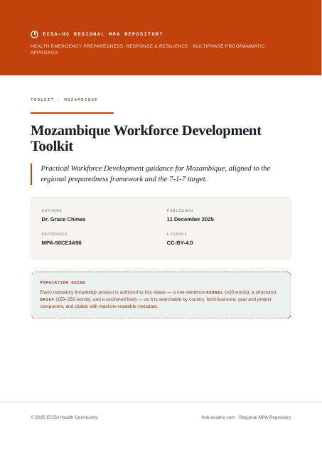Thumbnail for Mozambique Workforce Development Toolkit