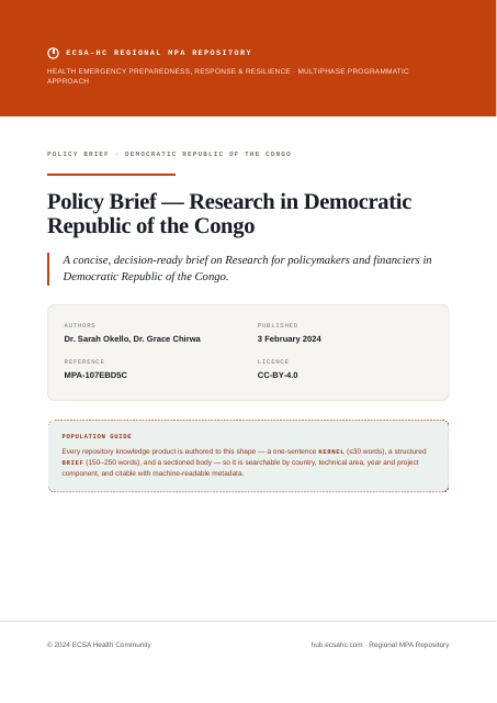 Thumbnail for Policy Brief — Research in Democratic Republic of the Congo